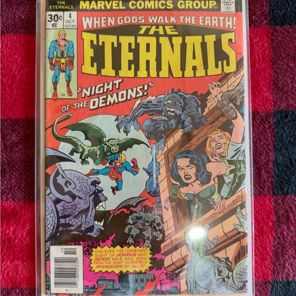 Marvel The Eternals #4 Comic Book - Bold Red & Yellow Cover